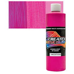 Createx Acrylic - Iridescent Fuchia, Pint and swatch