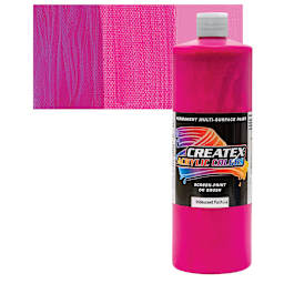 Createx Acrylic - Iridescent Fuchia, Quart and swatch