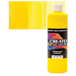 Createx Acrylic - Hansa Yellow Medium, Pint and swatch