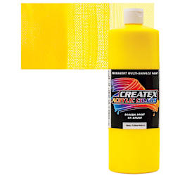 Createx Acrylic - Hansa Yellow Medium, Quart and swatch