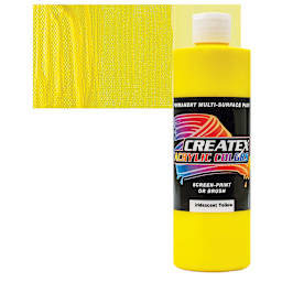 Createx Acrylic - Iridescent Yellow, Pint and swatch