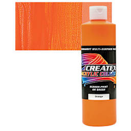 Createx Acrylic - Orange, Pint and swatch