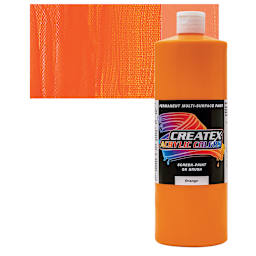 Createx Acrylic - Orange, Quart and swatch