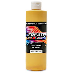 Createx Acrylics - Pearlescent Satin Gold, Pint