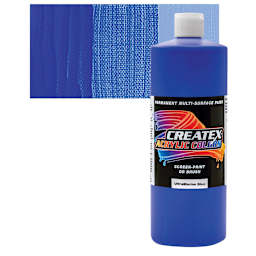 Createx Acrylic - Ultramarine Blue, Quart and swatch