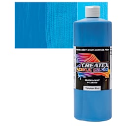 Createx Acrylic - Cerulean Blue, Quart and swatch
