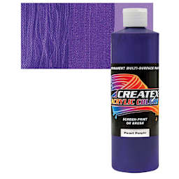 Createx Acrylic - Pearl Purple, Pint and swatch