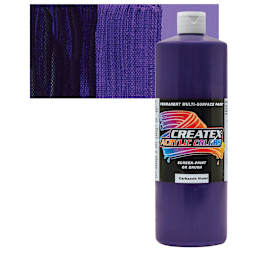 Createx Acrylic - Carbazole Violet, Quart and swatch