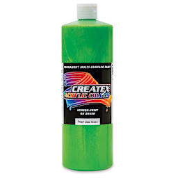 Createx Acrylics - Pearl Lime Green, Quart