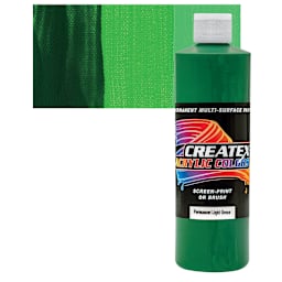 Createx Acrylic - Permanent Light Green, Pint and swatch
