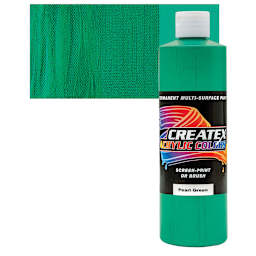 Createx Acrylic - Pearl Green, Pint and swatch