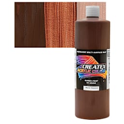 Createx Acrylic - Burnt Sienna, Quart and swatch