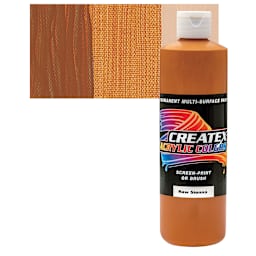 Createx Acrylic - Raw Sienna, Pint and swatch