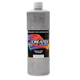 Createx Acrylics - Pearlescent Silver, Quart