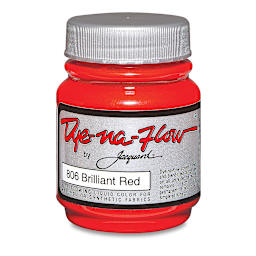 Jacquard Dye-Na-Flow Fabric Color - Brilliant Red, 2.25 oz jar