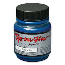 Jacquard Dye-Na-Flow Fabric Color - Turquoise, 2.25 oz jar