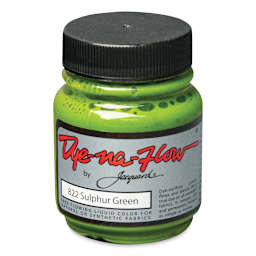 Jacquard Dye-Na-Flow Fabric Color - Sulpher Green, 2.25 oz jar