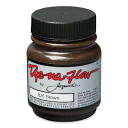 Jacquard Dye-Na-Flow Fabric Color - Brown, 2.25 oz jar