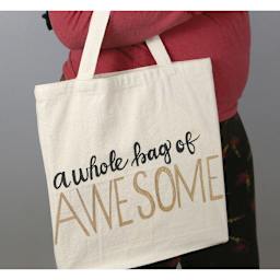 Marvy DecoFabric Paint Markers - Tote bag illustrated with Markers