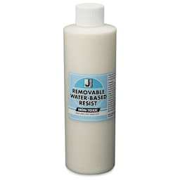Jacquard Waterbased Removable Resist - Front of 8 oz Colorless Bottle shown