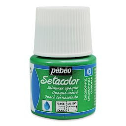 Pebeo Setacolor Fabric Paint - Chlorophyll, Shimmer, 45 ml bottle