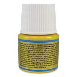 Pebeo Setacolor Fabric Paint - Rich Yellow, Shimmer, 45 ml bottle back