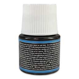 Pebeo Setacolor Fabric Paint - Onyx, Glitter, 45ml Bottle back