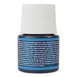 Pebeo Setacolor Fabric Paint - Black, Shimmer Opaque, 45ml Bottle back