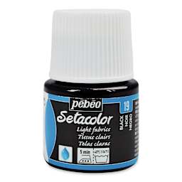 Pebeo Setacolor Fabric Paint -  Blacklake, Light Fabric, 45ml Bottle