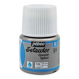 Pebeo Setacolor Fabric Paint - Grey, Opaque, 45 ml bottle