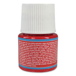 Pebeo Setacolor Fabric Paint - Red, Opaque, 45 ml bottle back