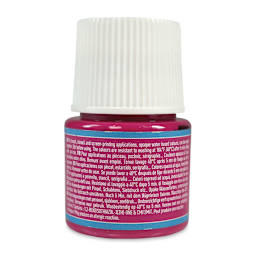 Pebeo Setacolor Fabric Paint - Raspberry, Opaque, 45 ml bottle back