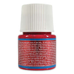 Pebeo Setacolor Fabric Paint- Ruby, Glitter, 45ml Bottle back