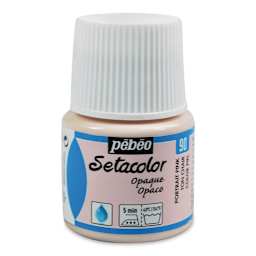 Pebeo Setacolor Fabric Paint - Portrait Pink, Opaque, 45 ml bottle
