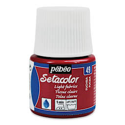 Pebeo Setacolor Fabric Paint - Fuschia, Light Fabric, 45ml Bottle