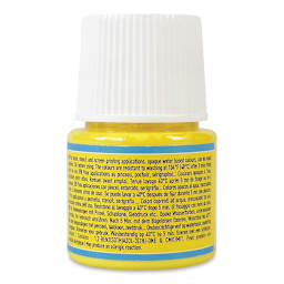 Pebeo Setacolor Fabric Paint - Lemon Yellow, Opaque, 45ml Bottle back