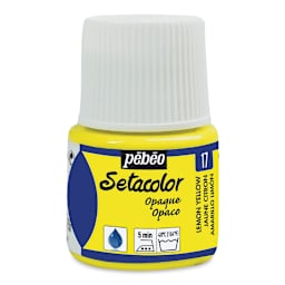 Pebeo Setacolor Fabric Paint - Lemon Yellow, Opaque, 45ml Bottle