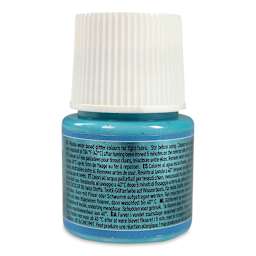 Pebeo Setacolor Fabric Paint - Turquoise, Glitter, 45ml Bottle back