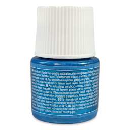 Pebeo Setacolor Fabric Paint - Electric Blue, Opaque, 45 ml bottle back