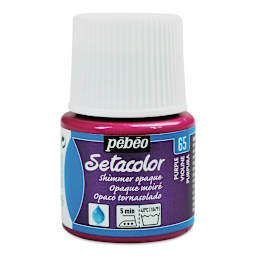 Pebeo Setacolor Fabric Paint - Purple, Shimmer Opaque, 45 ml bottle