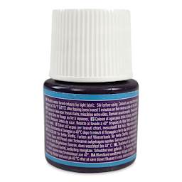 Pebeo Setacolor Fabric Paint - Parma Violet, Light Fabric, 45 ml bottle back