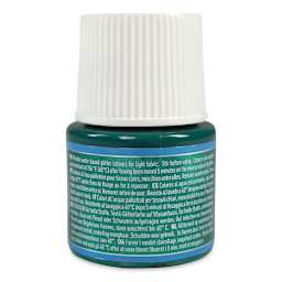Pebeo Setacolor Fabric Paint - Emerald, Glitter, 45ml Bottle back