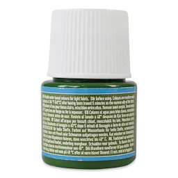 Pebeo Setacolor Fabric Paint - Moss Green, Light Fabric, 45 ml bottle back