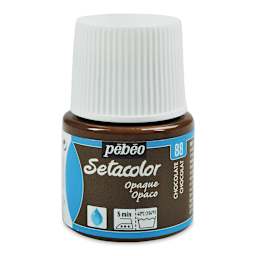 Pebeo Setacolor Fabric Paint - Chocolate, Opaque, 45 ml bottle