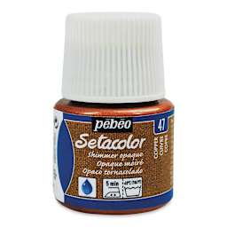 Pebeo Setacolor Fabric Paint - Light Copper, Shimmer Opaque, 45 ml bottle