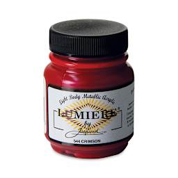 Jacquard Lumiere Acrylic - Crimson, 2.25 oz jar