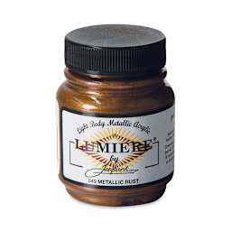 Jacquard Lumiere Acrylic - Metallic Rust, 2.25 oz jar