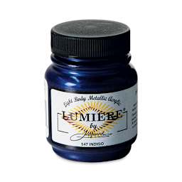 Jacquard Lumiere Acrylic - Indigo, 2.25 oz jar