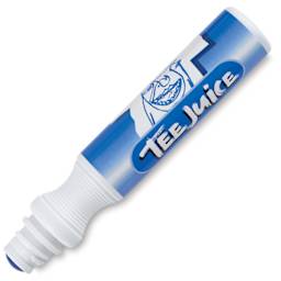 Jacquard Tee Juice Fabric Markers - Blue Broad Point Marker at angle