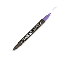 Marvy Uchida Dual-Tipped Ball & Brush Fabric Marker - Fluorescent Violet
